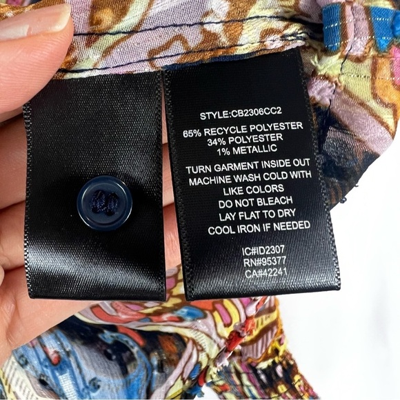 Sanctuary Relaxed Button Blouse Paisley Print Women's Top
Size: S - Picture 13 of 17